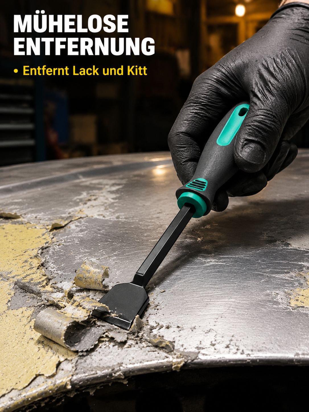 Multifunktionales 3-teiliges Auto-Reparaturspachtel- und Zylinderschaber-Set