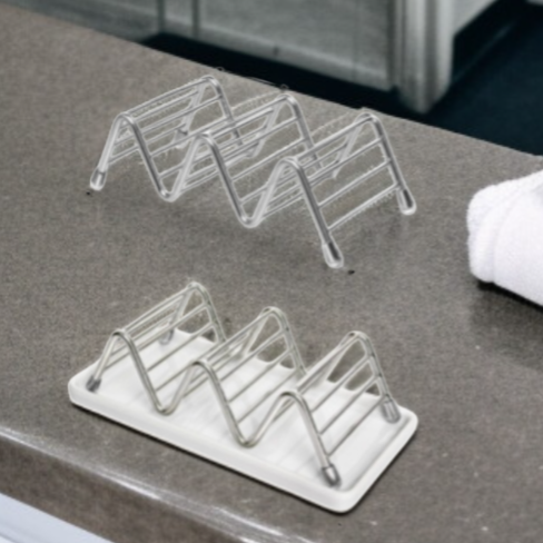 Porte-savon égouttoir en acier inoxydable pour salle de bain avec étagère de lavage à la main