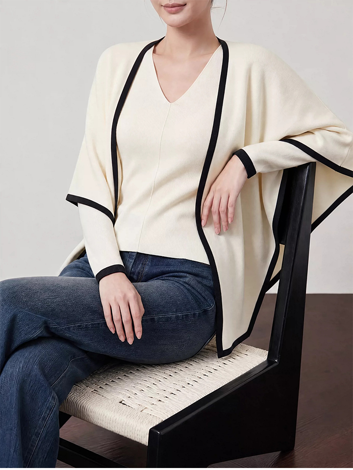 【今だけ50%OFF】Monolly 4wayニットアンサンブル | 着痩せ・こなれ感・小顔効果