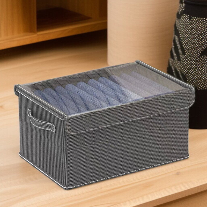 가정용 접이식 의류 수납함 옷장 서랍형 수납 바지 패브릭 수납함 옷을 담은 가정용 수납 용품