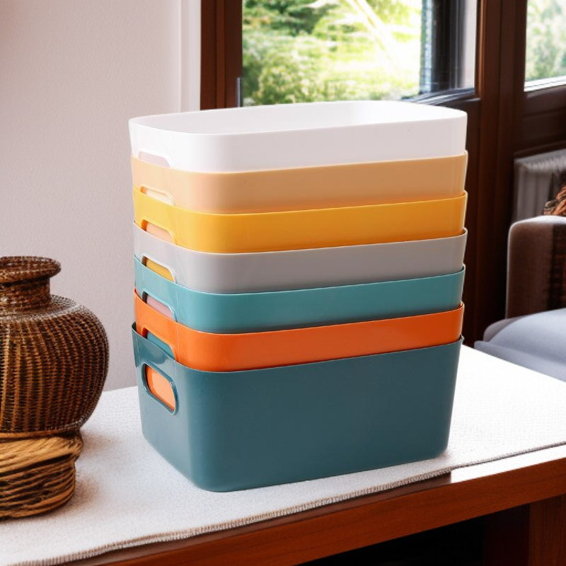 책상용 수납함 화장품 서랍 직사각형 정리함 잡화 간식 바구니 주방 수납함