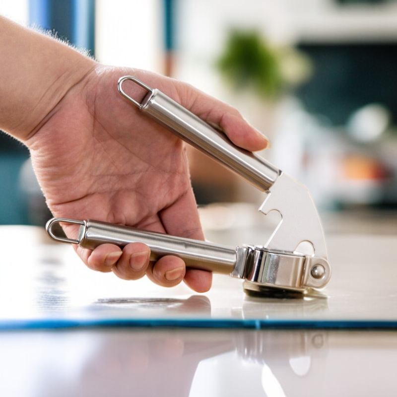 Multifunktionale Edelstahl-Knoblauchpresse