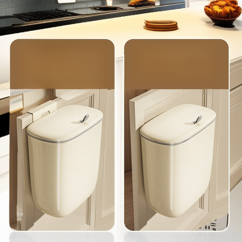 벽걸이형 뚜껑있는 휴지통