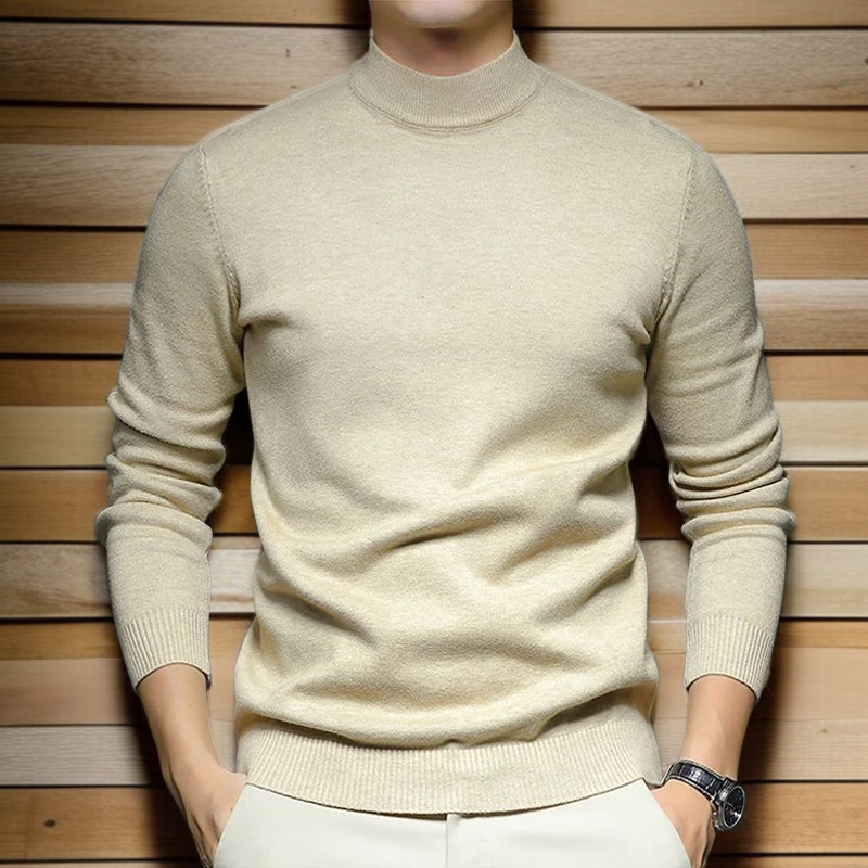 남자 반폴라 긴팔 니트 기모 이너 니트 남자 니트 긴팔 기모 반폴라 니트