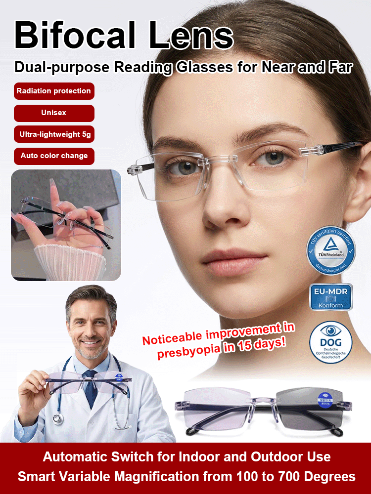Photochromic Anti-Blue Light Reading Glasses