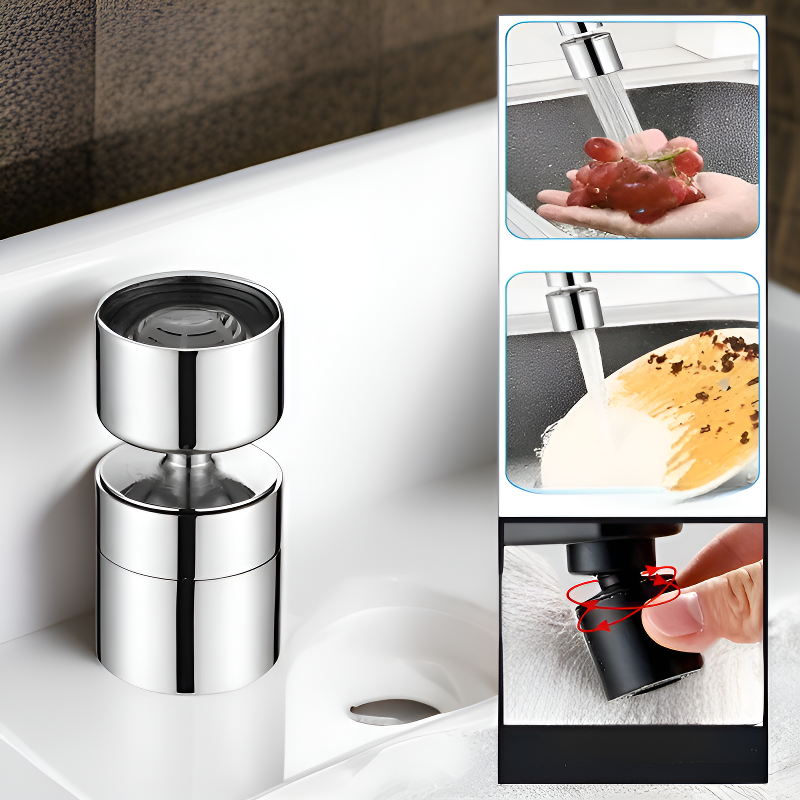 อุปกรณ์เสริมก๊อกน้ำยืดได้สำหรับล้างหน้า หมุนได้อเนกประสงค์