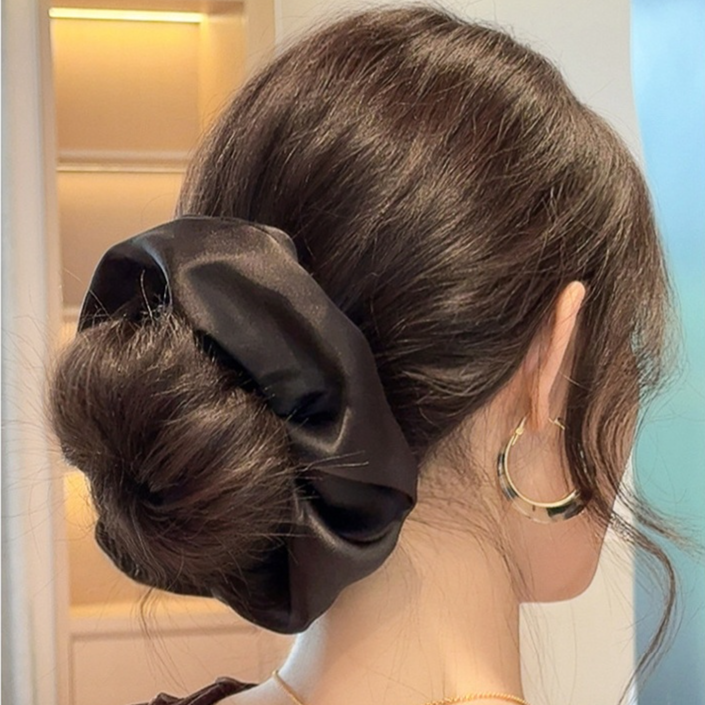 仿真髮慵懶風韓系發圈盤發神器頭