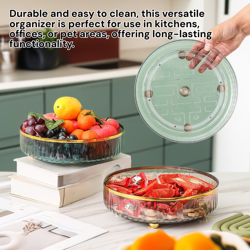 Food-Grade Rotating Organizer Multifunctional Desktop Organizer Kitchen Pet Storage