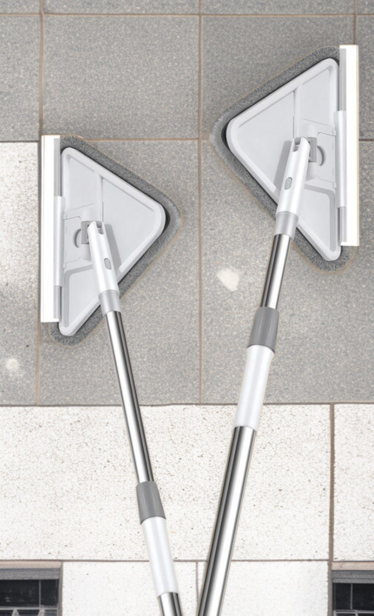 삼각형 헤드로 구석까지 청소 가능한 걸레