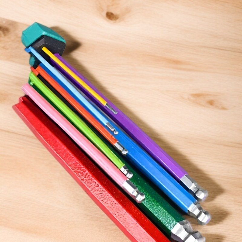 Zestaw kluczy imbusowych ze śrubokrętem