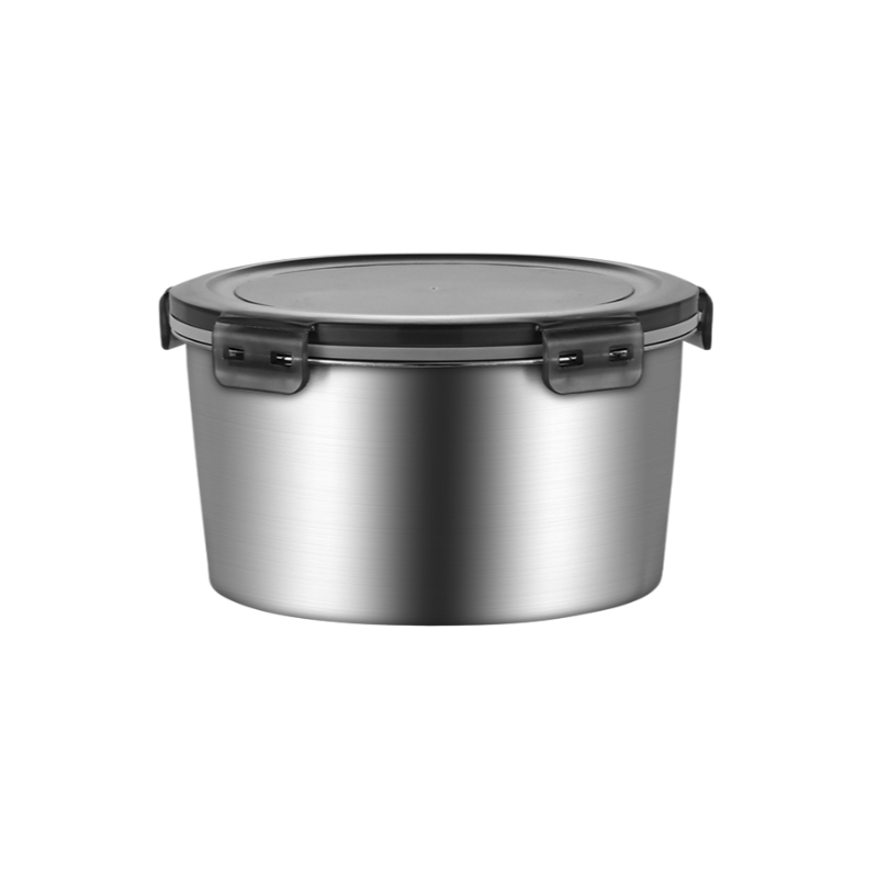 Round refrigerator food storage box