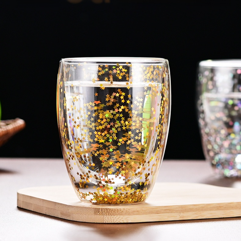 家用高硼硅玻璃雙層隔熱咖啡杯