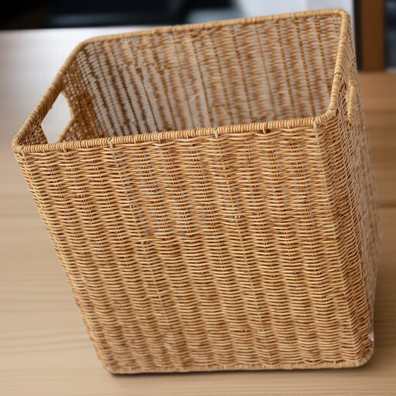 Multi-Functional Hand-Woven Storage Basket Clothes Coffee Table Snack Storage Cabinet