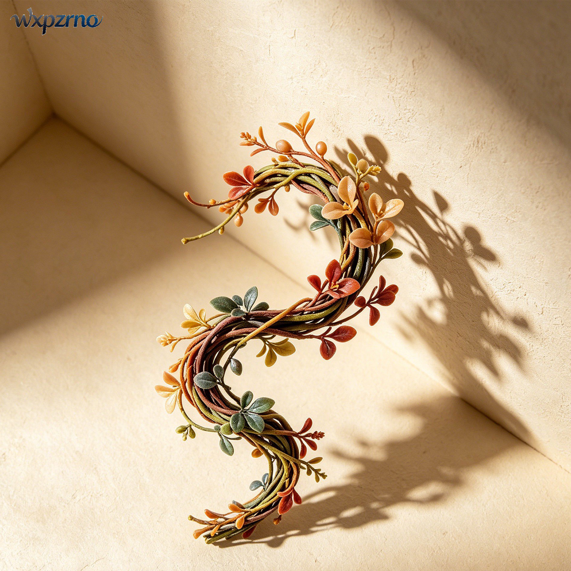 Close-up of dried flower ornament in a decorative vase