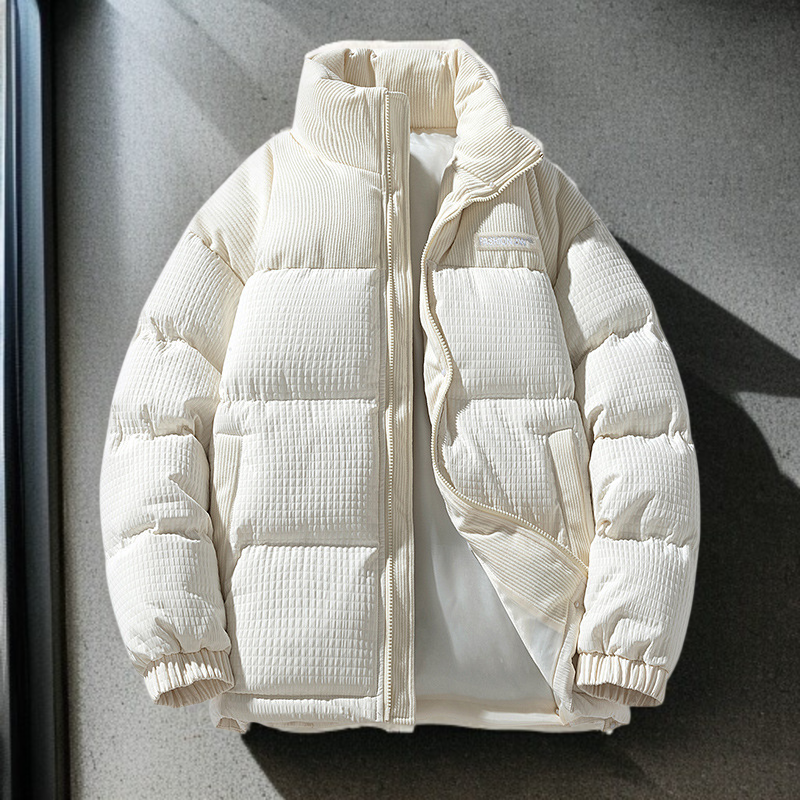 커플 패딩 가을 겨울 기모 차이나 베이커리 패딩 남녀 패션 프린트 패딩