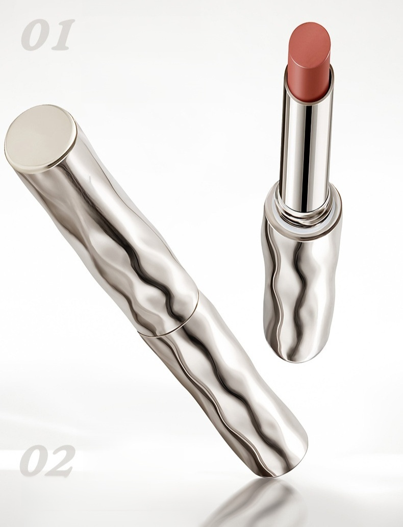 워터프루프 무광 립스틱 질감 클로즈업