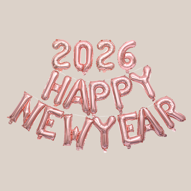 Happy New Year Party 16 Inch Letter Balloons