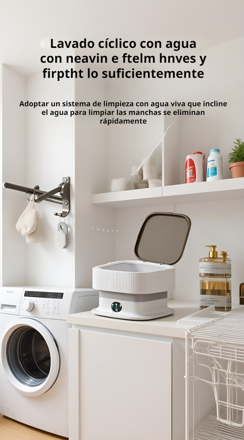 Lavadora compacta para espacios pequeños