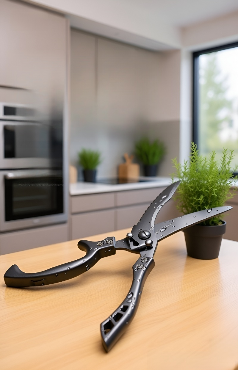 안전한 디자인의 스테인리스 주방 가위