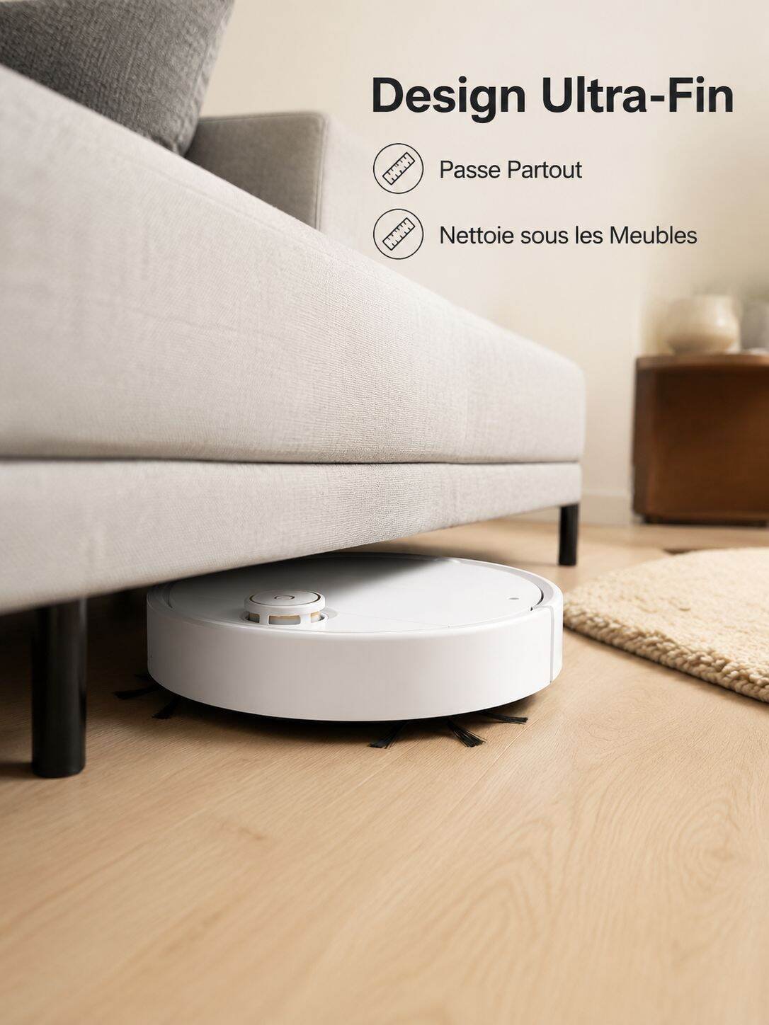 Robot aspirateur 3-en-1 intelligent pour la maison avec fonction pulvérisation