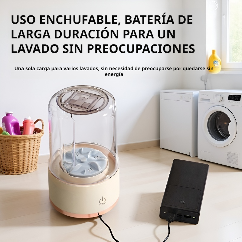 Lavadora portátil para ropa interior y camisetas con carga USB