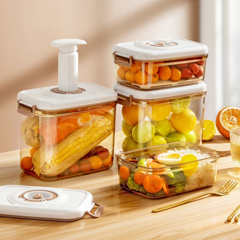 Caja de conservación al vacío hermética para cocina