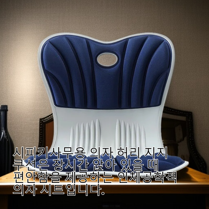 인체공학 허리 쿠션 사무실 의자 - 장시간 앉아도 편안한 허리 받침대