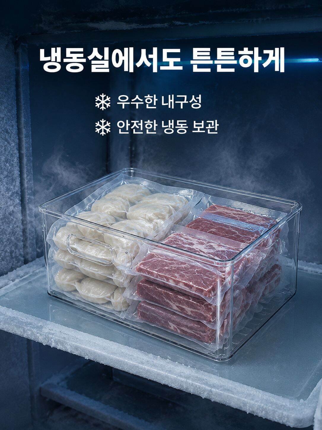 냉장고 정리함 수납함 계란 지단 보관함 냉동 전용 주방 과일 채소 소포장 바구니 보관 도구