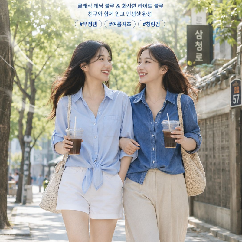 여성 7부소매 슬림핏 매듭 캐주얼 상의