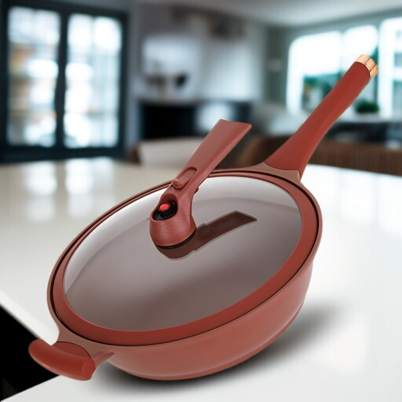 가정용 다기능 일체형 조리 냄비 보라색 모래 세라믹 논스틱 냄비 건강 클레이 찜기 웍 일체형 다기능 냄비