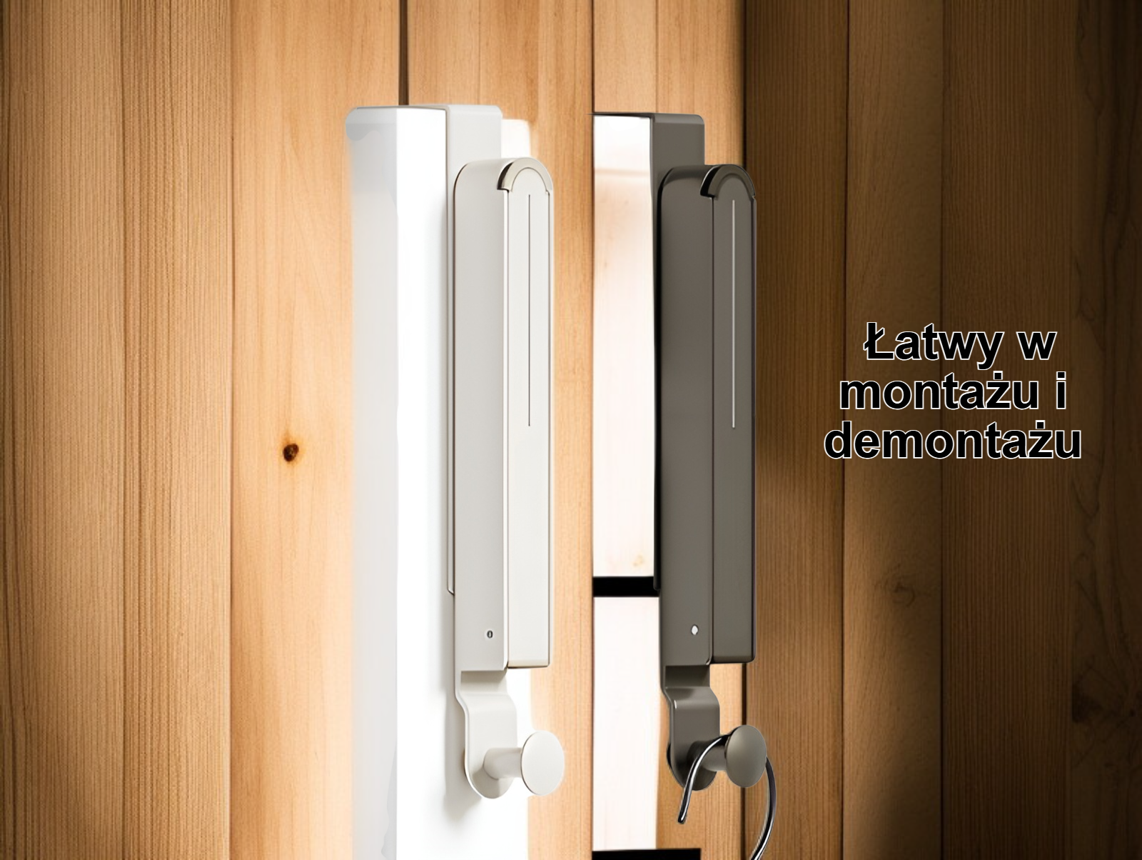 Składany wieszak na ubrania w nowoczesnym wnętrzu