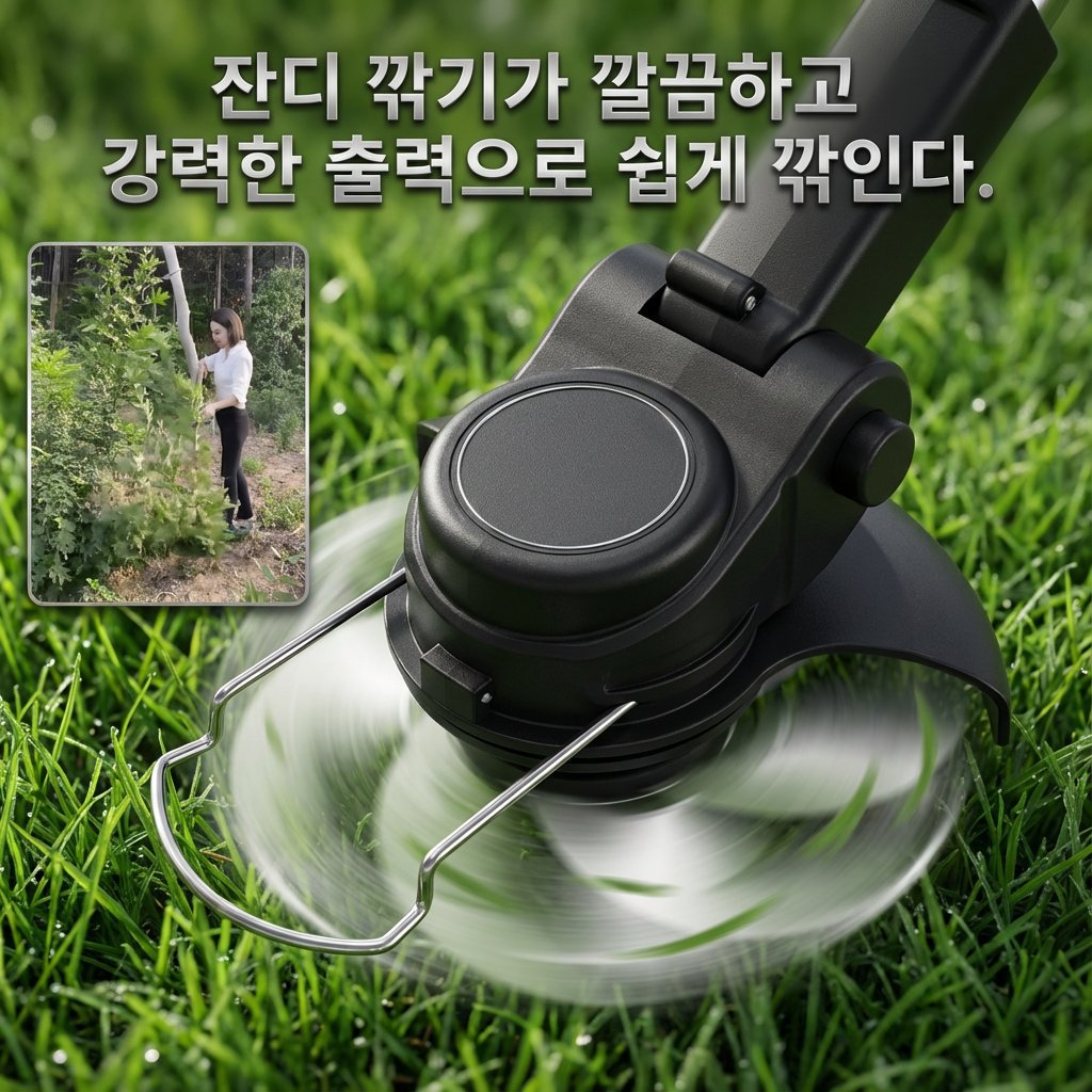 【1분 만에 100제곱미터를 손질합니다.】⭐분당 18,000회 회전의 전동 무브러시 모터, 20cm 나무도 쉽게 절단 가능합니다.