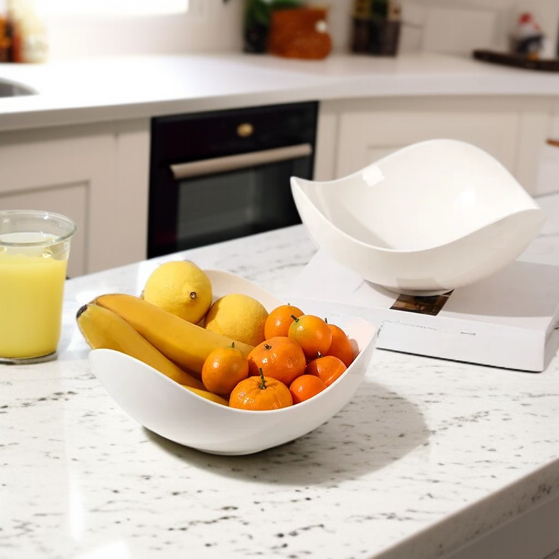 ถาดผลไม้ดีไซน์หรูหรา สำหรับห้องนั่งเล่น เรียบง่าย สไตล์โมเดิร์น