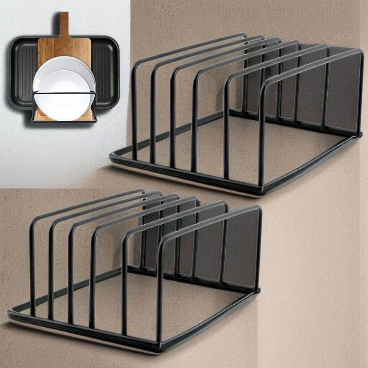 まな板を複数収納できるラックの構造