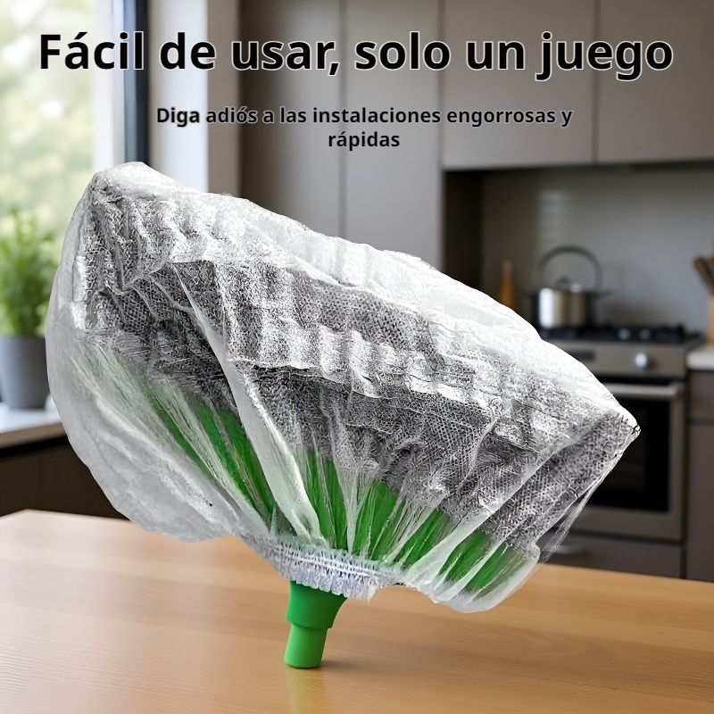 10 piezas de fundas desechables para escoba, limpieza de polvo y cabello en el suelo