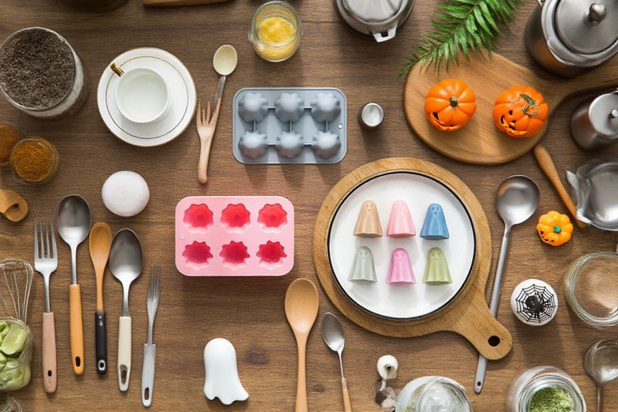 내열 실리콘 소재 베이킹 금형 근접 촬영