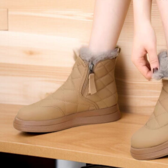 스노우 부츠 여 융털 도톰 방수 미끄럼 방지 앵클 부츠 북동 방한 보온 빅 부츠