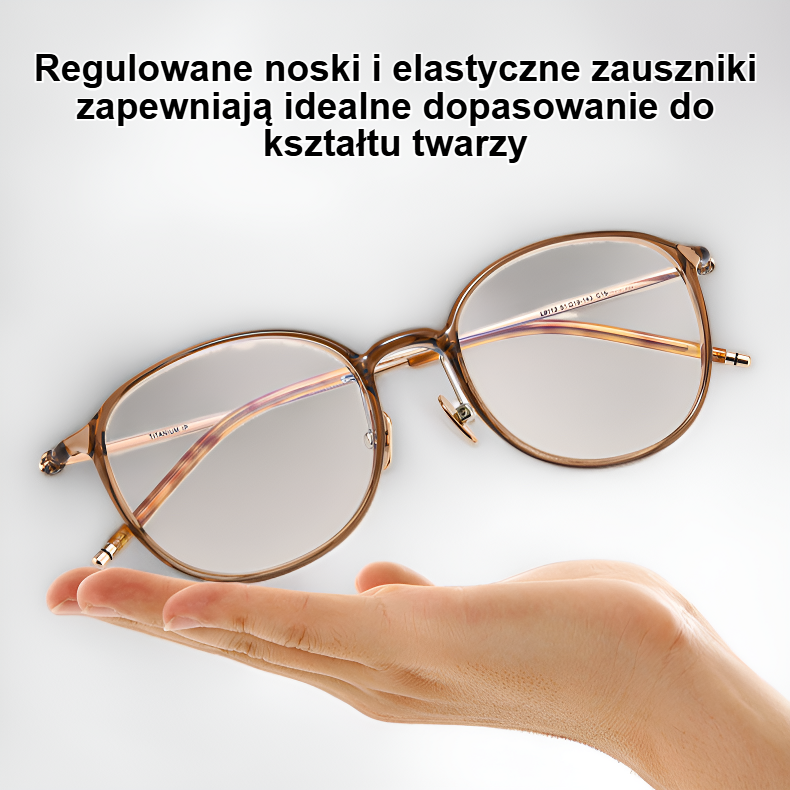 Okulary do czytania z filtrem światła niebieskiego na białym tle