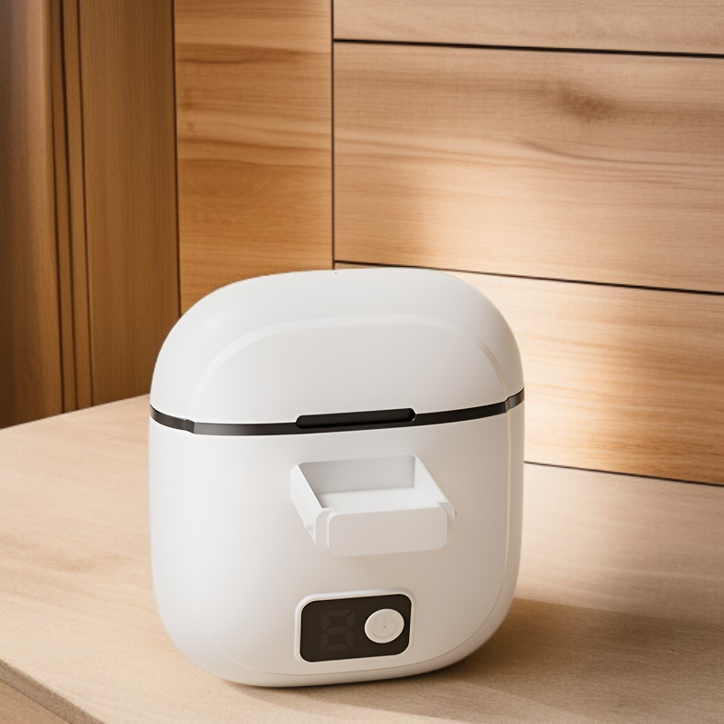 Detalle de la caja recolectora de la lima de uñas automática