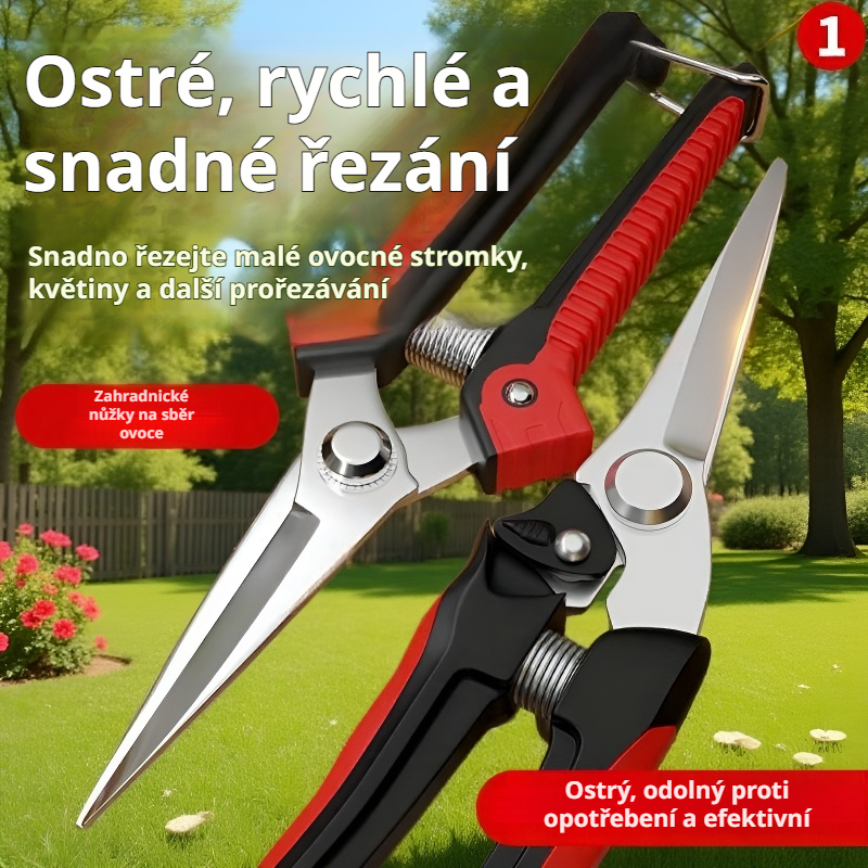 Zahradnické nůžky s úsporou síly
