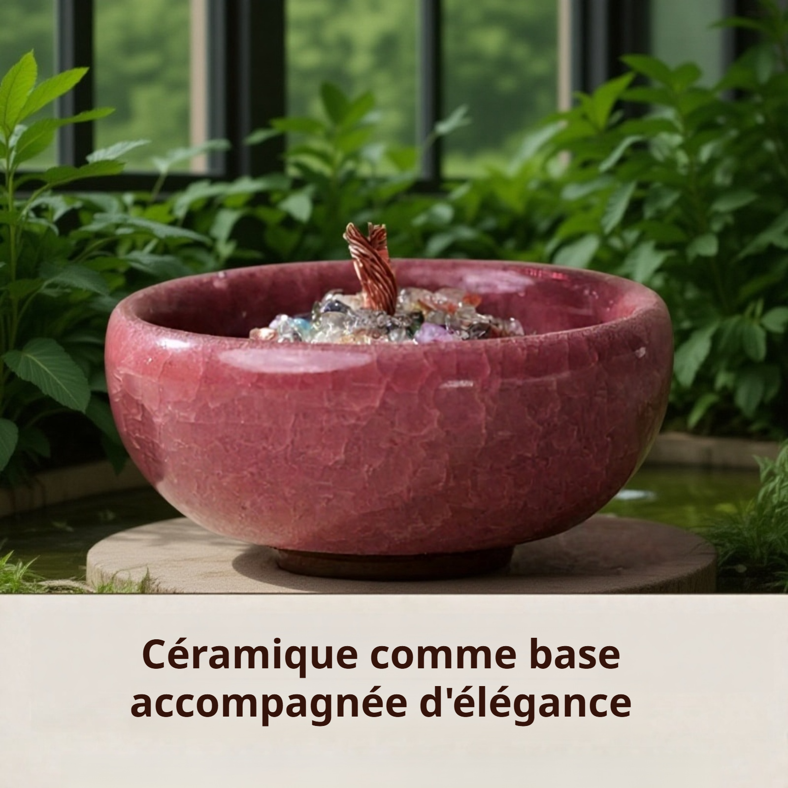Arbre de cristal naturel pour énergie positive