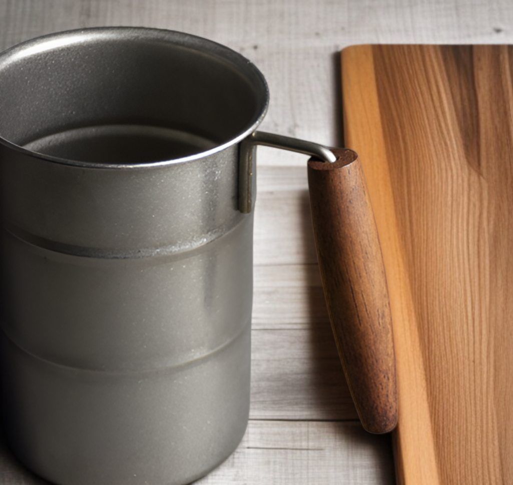Close-up of BPA-free 304 steel water cup rim and interior