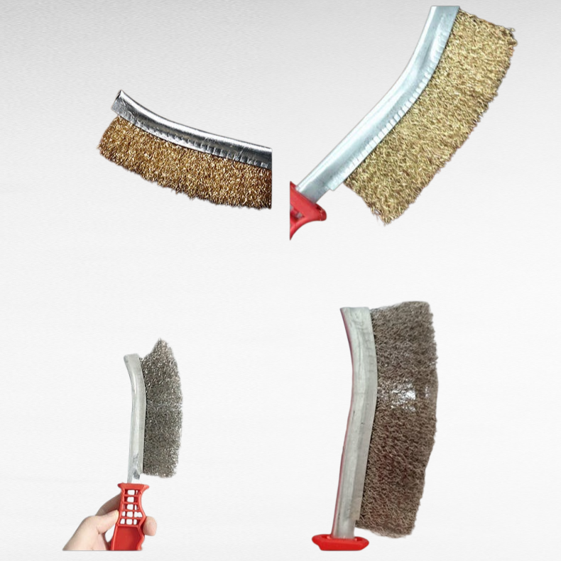  فرشاة سلكية من الفولاذ المقاوم للصدأ لإزالة الصدأ والتنظيف والتلميع وإزالة الحواف