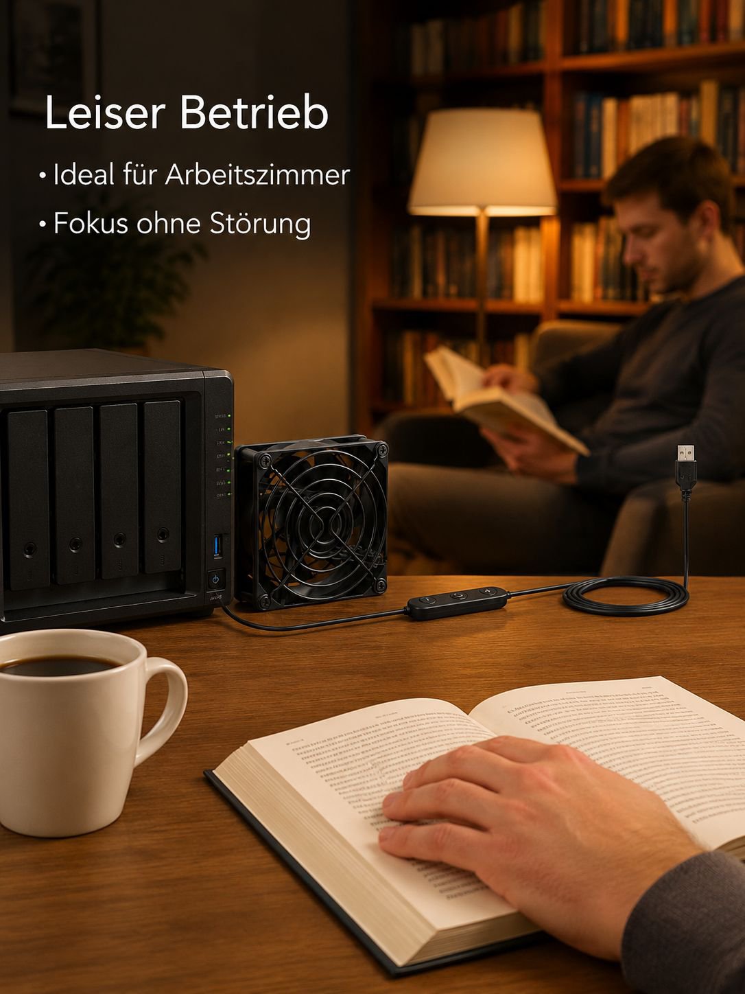Einfache Installation des DC-Kühlventilators