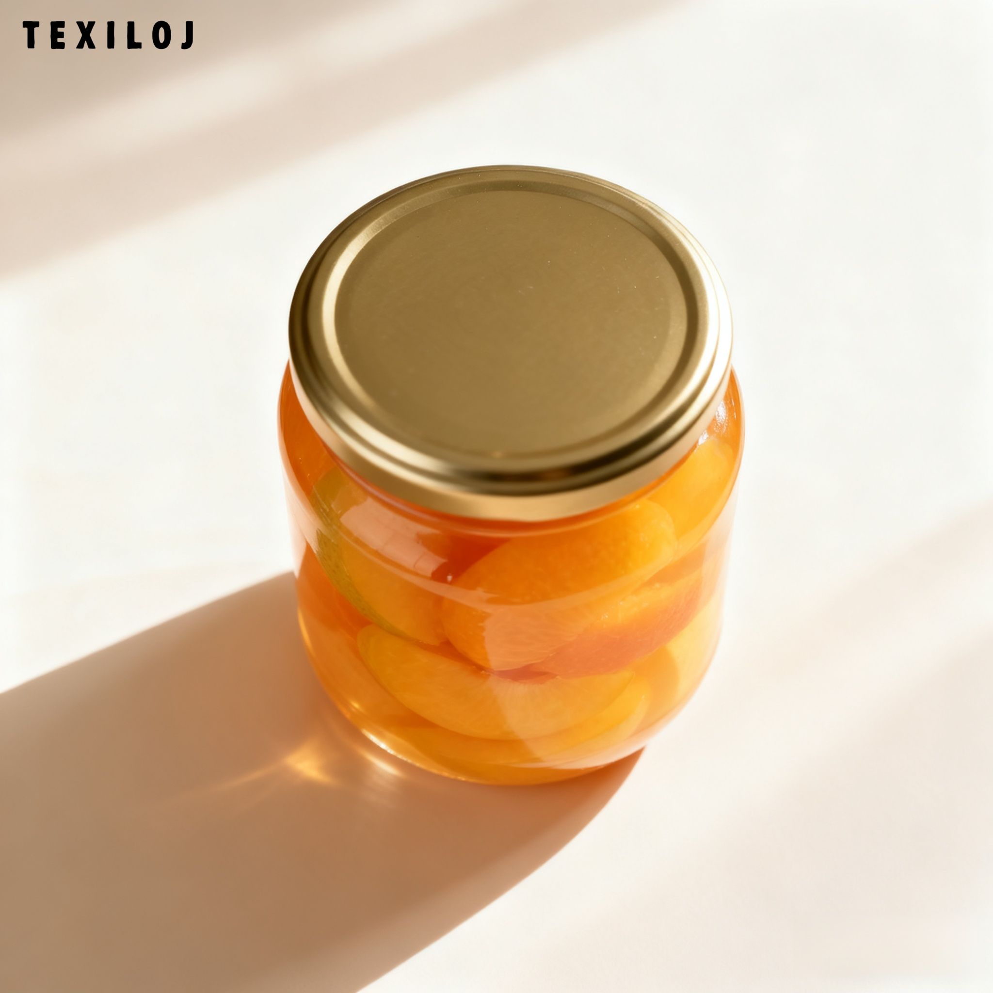 玻璃瓶裝橘子罐頭精美包裝