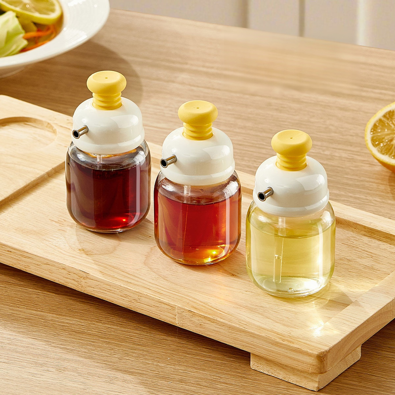 Oil Squeeze Bottle with Flow Control