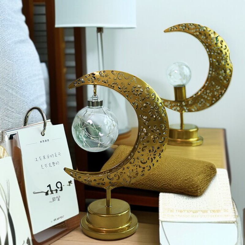 スタイリングランプ 寝室 オーブ アンビエントランプ 中空 Led ムーンランプ ホリデーデコレーションライト