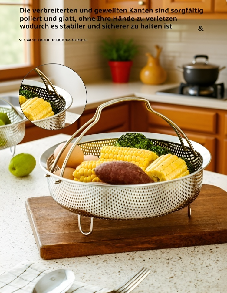 Spülmaschinenfester Dampfkorb für die Küche