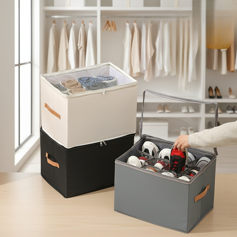 방진 방습 기능이 강조된 신발 정리함
