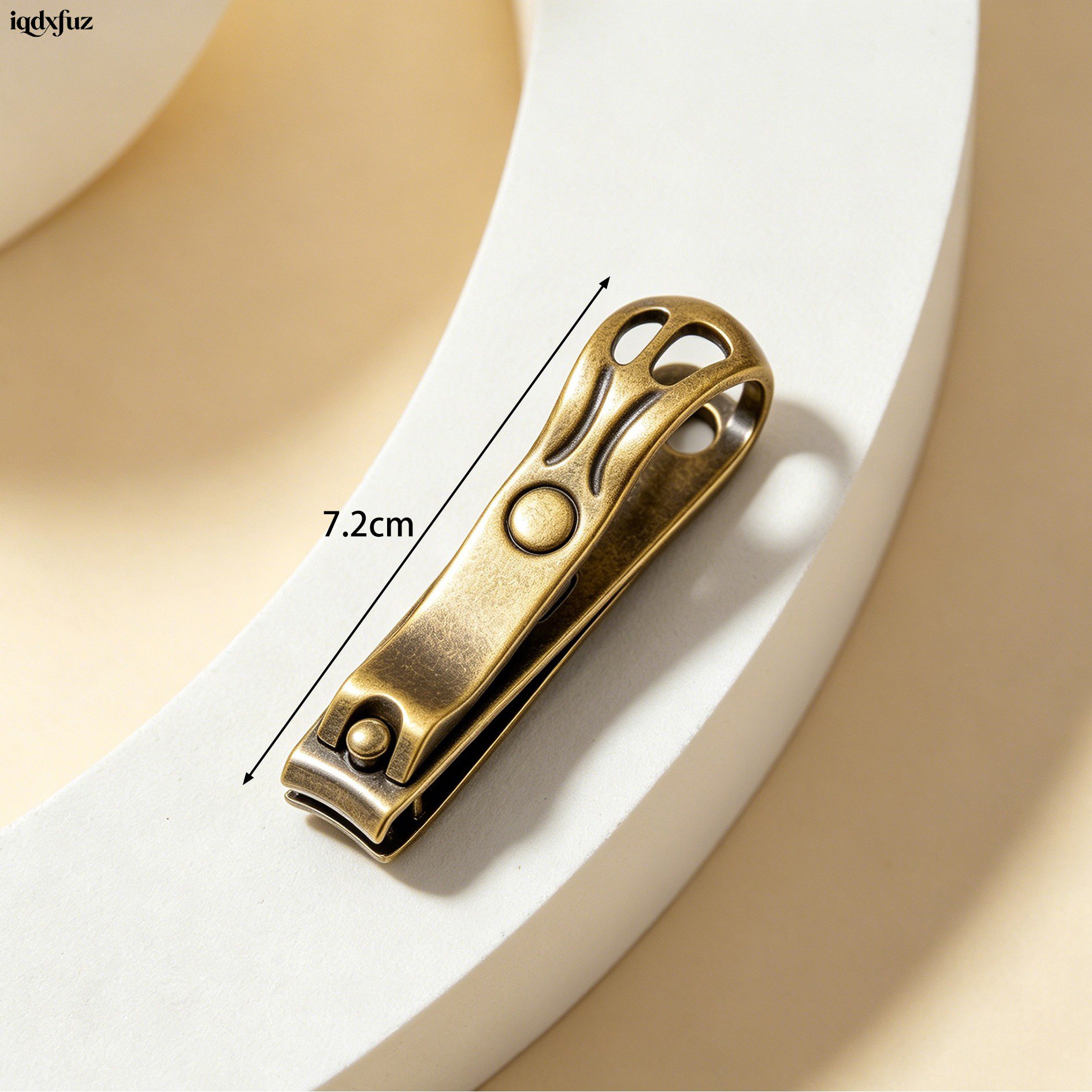 Premium bronze nail clippers in elegant packaging